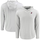 Philadelphia Phillies Cutter & Buck Coastline Epic Comfort Recycled Eco Hoodie Long Sleeve T-Shirt - Gray - MLB Online