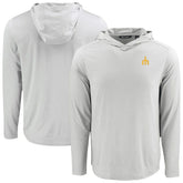 Seattle Mariners Cutter & Buck Coastline Epic Comfort Recycled Eco Hoodie Long Sleeve T-Shirt - Gray - MLB on Sale
