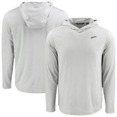 San Diego Padres Cutter & Buck Coastline Epic Comfort Recycled Eco Hoodie Long Sleeve T-Shirt - Gray - MLB Lifestyle