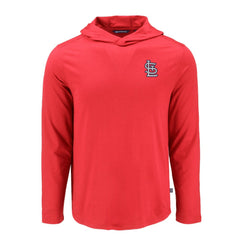 St. Louis Cardinals Cutter & Buck Coastline Epic Comfort Recycled Eco Hoodie Long Sleeve T-Shirt - Red - MLB Discount