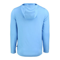 Tampa Bay Rays Cutter & Buck Coastline Epic Comfort Recycled Eco Hoodie Long Sleeve T-Shirt - Light Blue - MLB on Sale