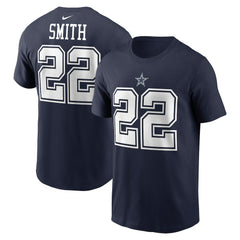 Nike Emmitt Smith Dallas Cowboys Retired Player Name & Number T-Shirt Navy