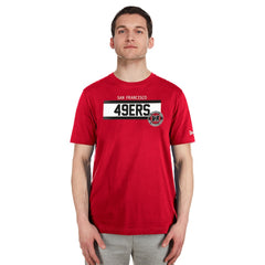 San Francisco 49ers New Era 3rd Down High Density Print T-Shirt Scarlet