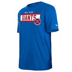 New York Giants New Era 3rd Down High Density Print T-Shirt Blue
