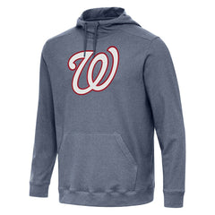 Washington Nationals Antigua Cloud Pullover Hoodie - Heather Navy - MLB Lifestyle