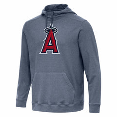 Los Angeles Angels Antigua Cloud Pullover Hoodie - Heather Navy - MLB Sale