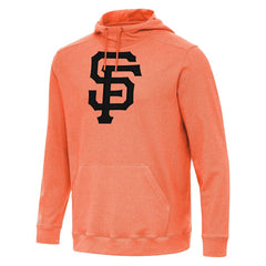 San Francisco Giants Antigua Cloud Pullover Hoodie - Heather Orange - MLB Sale