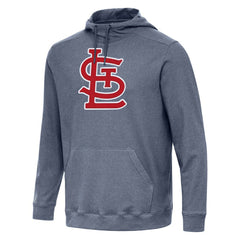 St. Louis Cardinals Antigua Cloud Pullover Hoodie - Heather Navy - MLB on Sale
