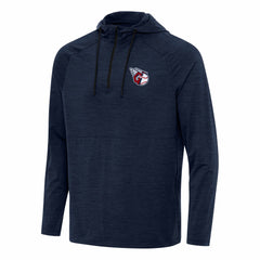Cleveland Guardians Antigua Spikes Quarter-Zip Pullover Hoodie - Heather Navy - MLB Online