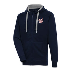 Washington Nationals Antigua Big & Tall Victory Full-Zip Hoodie Jacket - Navy - MLB Sale