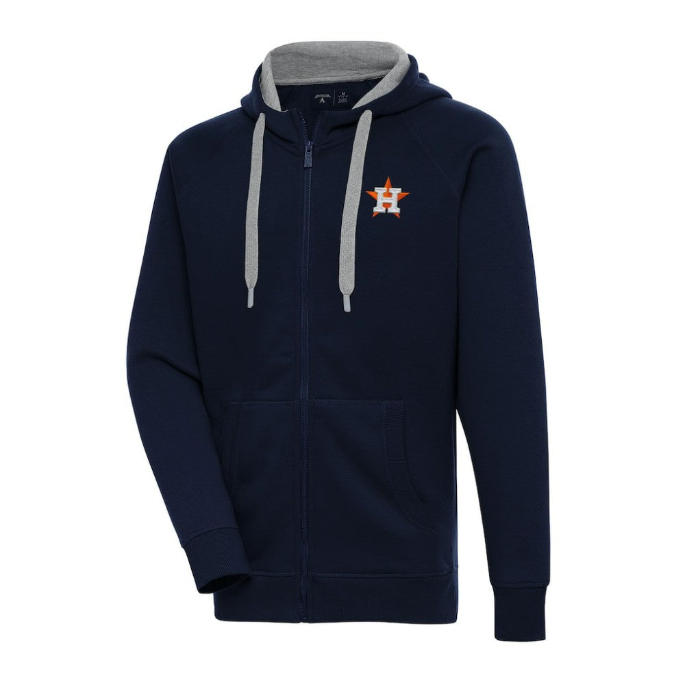 Houston Astros Antigua Big & Tall Victory Full-Zip Hoodie Jacket - Navy - MLB on Sale