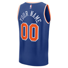 New York Knicks Fast Break Custom Jersey Icon Edition Blue | Fanatics for sale