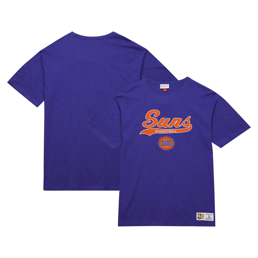 Phoenix Suns Hardwood Classics Felt Applique Slub T-Shirt Purple | Mitchell & Ness outlet