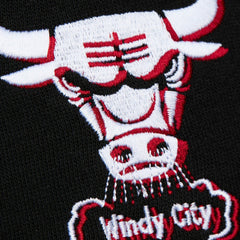 Chicago Bulls Women's Hardwood Classics Cropped Pullover Hoodie Black | Mitchell & Ness online