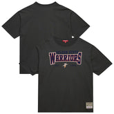 Golden State Warriors Women's Hardwood Classics Oversized Boyfriend T-Shirt for sale Charcoal | Mitchell & Ness for sale