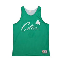 Boston Celtics Hardwood Classics Reversible Mesh Practice Jersey Kelly Green/White | Mitchell & Ness