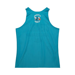 Charlotte Hornets Hardwood Classics Reversible Mesh Practice Jersey Teal/White | Mitchell & Ness