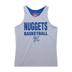 Denver Nuggets Hardwood Classics Reversible Mesh Practice Jersey for sale Royal/White | Mitchell & Ness discount