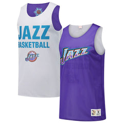 Utah Jazz Hardwood Classics Reversible Mesh Practice Jersey Purple | Mitchell & Ness US