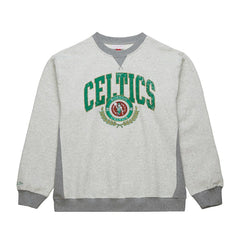 Boston Celtics Vintage Logo Pullover Sweatshirt Heather Gray | Mitchell & Ness online
