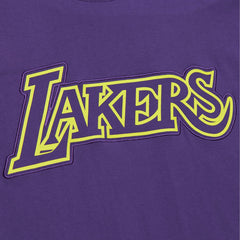 Los Angeles Lakers Hardwood Classics Neon Nights Premium T-Shirt Purple | Mitchell & Ness Near Me