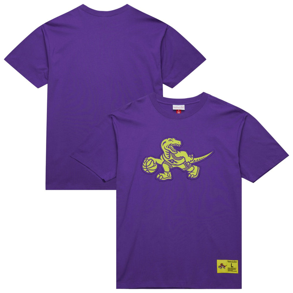 Toronto Raptors Hardwood Classics Neon Nights Premium T-Shirt Raptors Purple | Mitchell & Ness for sale