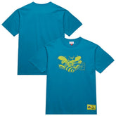 Charlotte Hornets Hardwood Classics Neon Nights Premium T-Shirt Teal | Mitchell & Ness online