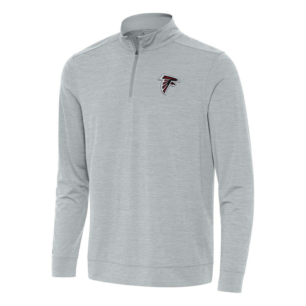 Atlanta Falcons Antigua Bright Quarter-Zip Top Heather Gray