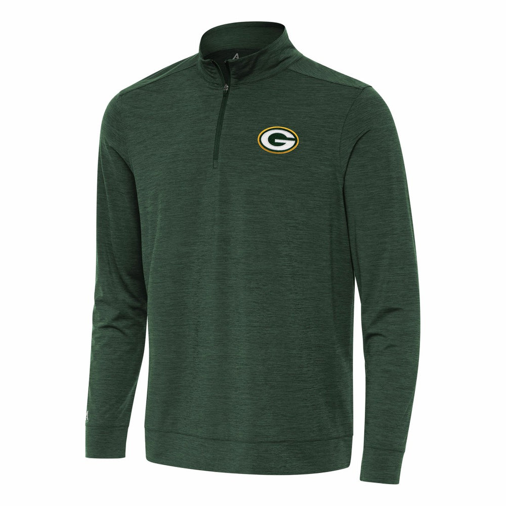 Green Bay Packers Antigua Bright Quarter-Zip Top Green