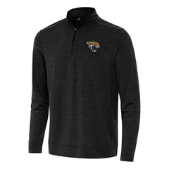Jacksonville Jaguars Antigua Bright Quarter-Zip Top Heather Black