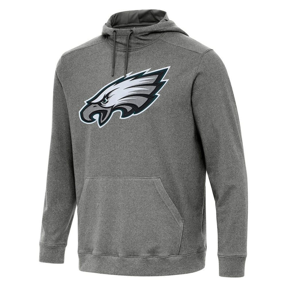 Philadelphia Eagles Antigua Cloud Pullover Hoodie Heather Black