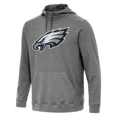 Philadelphia Eagles Antigua Cloud Pullover Hoodie Heather Black