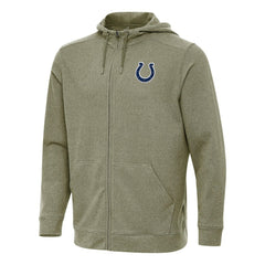 Indianapolis Colts Antigua Effortless Full-Zip Hoodie Olive