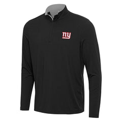New York Giants Antigua Content Quarter-Zip Pullover Top Black/Gray