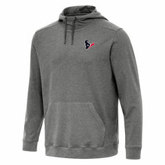 Houston Texans Antigua Cloud Pullover Hoodie Heather Black