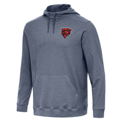 Chicago Bears Antigua Cloud Pullover Hoodie Heather Navy