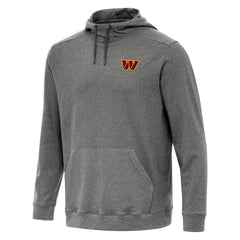 Washington Commanders Antigua Cloud Pullover Hoodie Heather Black