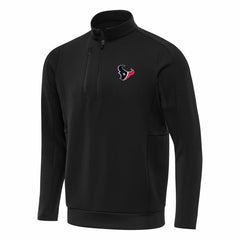 Houston Texans Antigua Generation Quarter-Zip Pullover Top Black