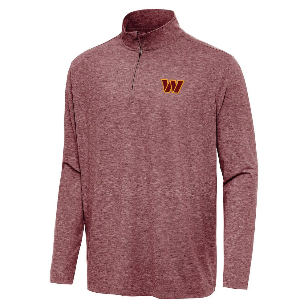 Washington Commanders Antigua Hunk Quarter-Zip Jacket Heather Burgundy