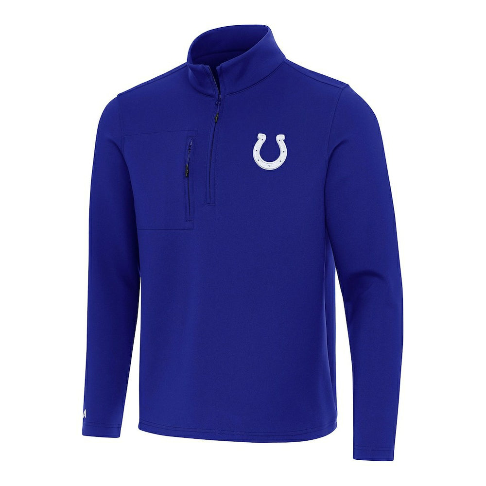 Indianapolis Colts Antigua Insider Quarter-Zip Pullover Top Royal