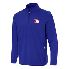 New York Giants Antigua Perilous Quarter-Zip Pullover Top Royal