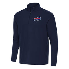 Buffalo Bills Antigua Intent Quarter-Zip Pullover Top Navy