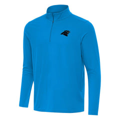 Carolina Panthers Antigua Intent Quarter-Zip Pullover Top Blue