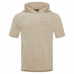 New York Giants Pro Standard Neutrals Capsule Short Sleeve Pullover Hoodie Tan