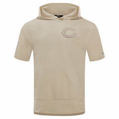 Chicago Bears Pro Standard Neutrals Capsule Short Sleeve Pullover Hoodie Tan