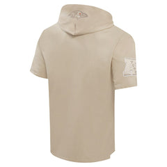 Baltimore Ravens Pro Standard Neutrals Capsule Short Sleeve Pullover Hoodie Tan