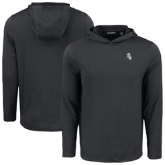 Chicago White Sox Cutter & Buck Coastline Epic Comfort Eco Recycled Long Sleeve Hoodie T-Shirt - Black - MLB Lifestyle