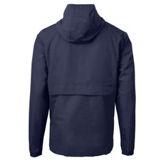 Boston Red Sox Cutter & Buck Charter Eco Recycled Anorak Half-Zip Hoodie Jacket - Navy - MLB Lifestyle