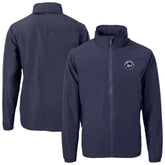 New York Mets Cutter & Buck Charter Eco Recycled Full-Zip Hoodie Jacket - Navy - MLB Sale