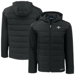 San Francisco Giants Cutter & Buck Evoke Hybrid Eco Softshell Recycled Full-Zip Hooded Jacket - Black - MLB Discount